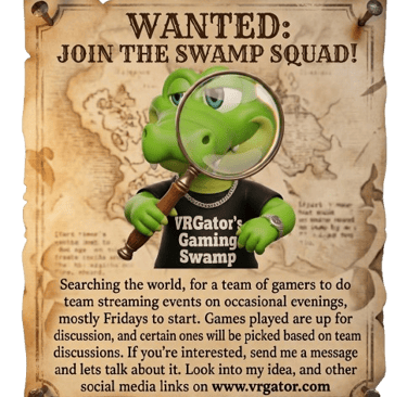 VRGator Join the Swamp Family Team