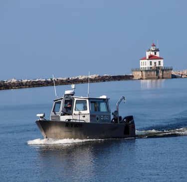 Coast Guard at Oswego Harbor