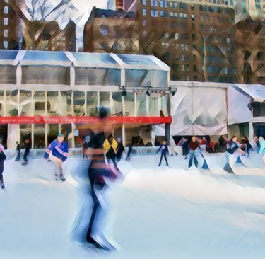 Bryant Park, NYC this past February