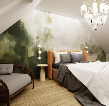 Visuel chambre rénovation Sixt-sur-Aff