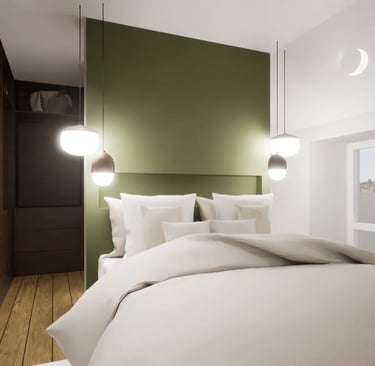 Visuel chambre parentale rénovation Guer