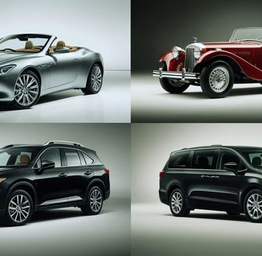 Car detailing for luxury cars, SUV, vintage and minivans