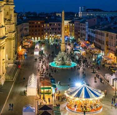 Mercado navideño italia