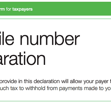 tax file number formulario