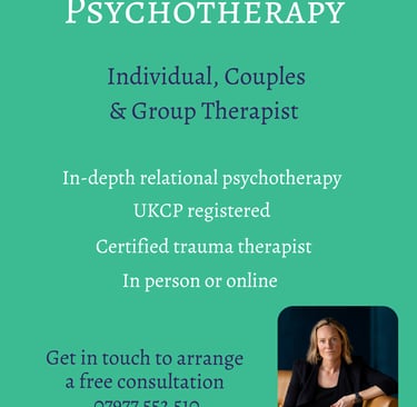 UKCP-registered psychotherapist based in Totnes Devon Flyer