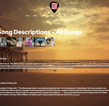 Song Descriptions - All Songs