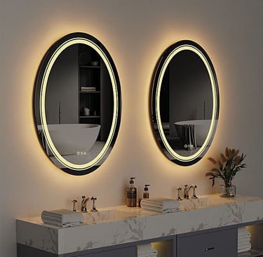 LED Bathroom Lighting Mirror Touch Anti-fog Dimmable Wall-Mounted