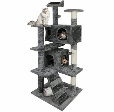 Cat Tree Tower Activity Center Large Playing Rest House Condo Cats