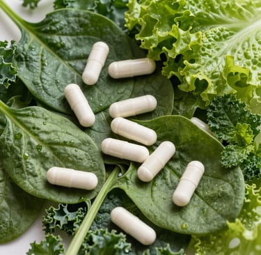 a man holding a jar of vitamin supplement