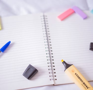 un carnet de notes pour noter