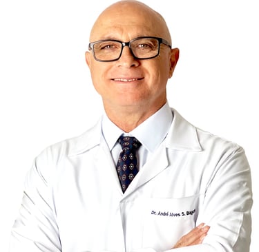 a man in a white coat and a tie