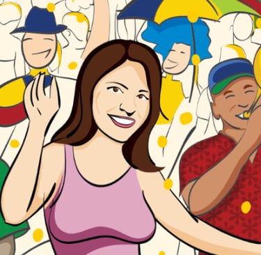 Bloco da Favorita Illustration