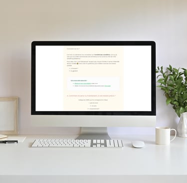 ecran d'ordinateur montrant une newsletter pour cavalier