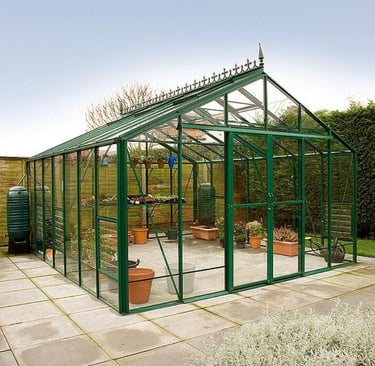 Robinsons 14x12 green aluminium greenhouse