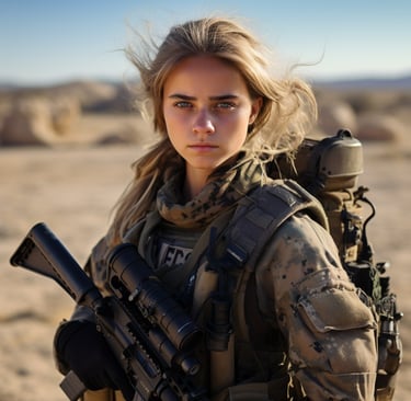 young soldier corporal gun war
