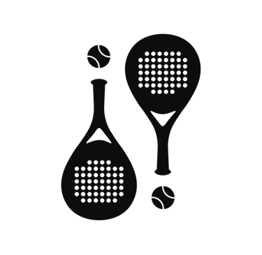 ¡Padel Padel! short form logo in black