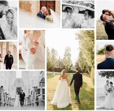 Matrimonio Abruzzo Pescara Collage di foto sposi