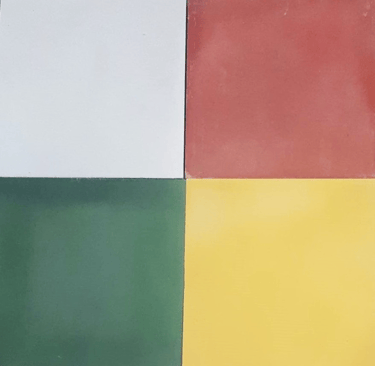 carreaux-ciment-unis blanc-rouge-vert-jaune