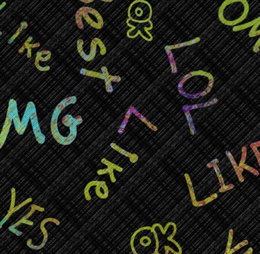 a word wall featuring different words