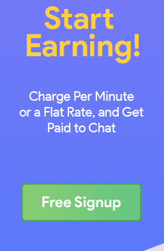 a skyscapper ad for premium chat app