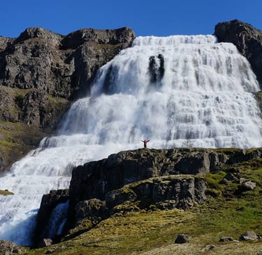 Dynjandi Falls in the Westfjords of Iceland