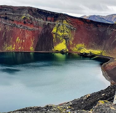 Ljótipollur in the Icelandic highlands