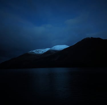 Coire Glas and Loch Lochy in Scotland