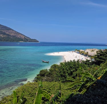 The view from the Mountain Resort on Koh Lipe