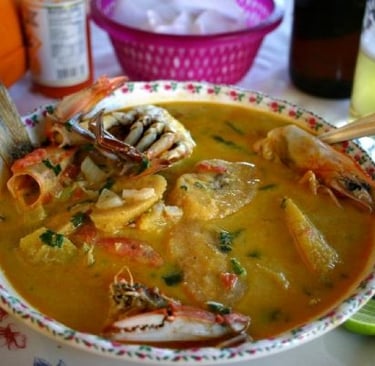 Tapado traditional dish in Livingston Guatemala