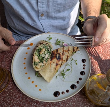 Caesar Wrap at the Intro Cafe Bar in Miraflores Lima