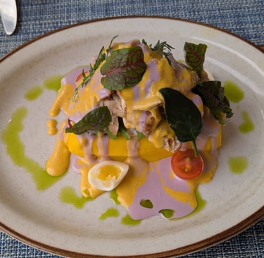 Causa Limeña at La Plaza Bar & Grill in Arequipa
