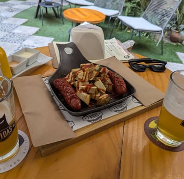 Currywurst at 7 Vidas Taproom