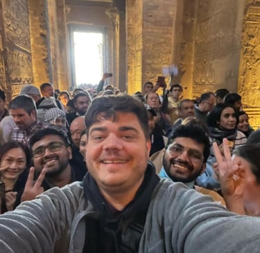 Temple of Horus completely packed