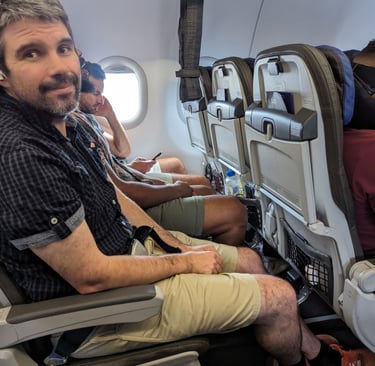 The legroom in the LATAM planes flight to San Andres is great