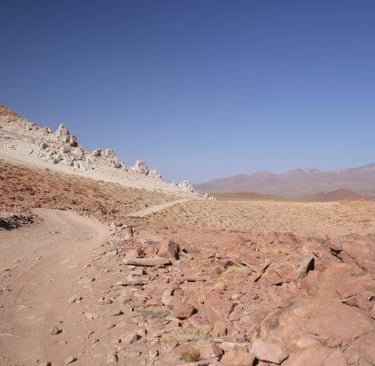 The road from Tupiza to Uyuni