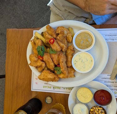 Chicharron de pollo at Siete Sopas Miraflores Lima