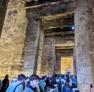Temple of Horus in Edfu visit on a River Nile Cruise