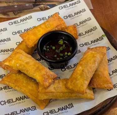 Tequeños at Chelawasi Public house