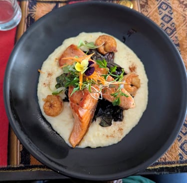 Freshwater trout at La Ruta in Pisac