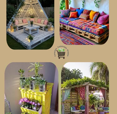 Montage of Outdoor decor design and budget friendly design