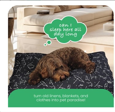 Molly Mutt Dog Bed : Upcycle Fabric