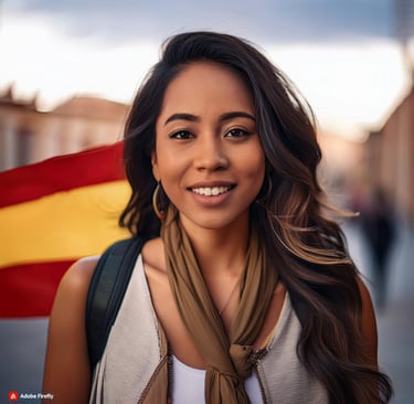 imagen de IA representando a una mujer inmigrante latina