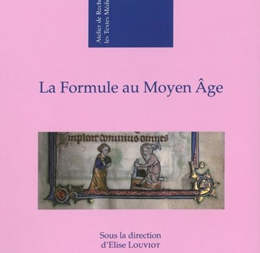 La formule au moyen-age cover page