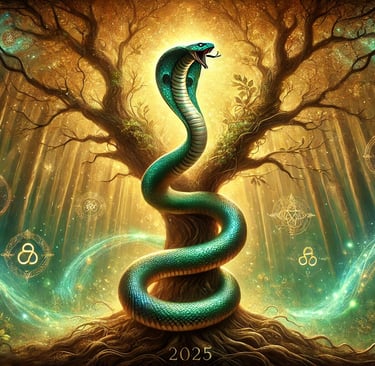 2025 Ano da serpente de madeira