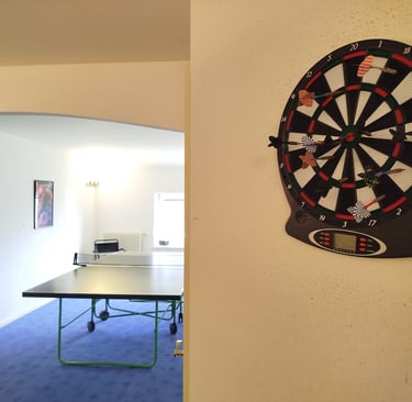 un jeu de fléchettes