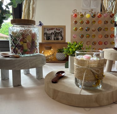 Candy bar personnalisé avec un bar à sucettes