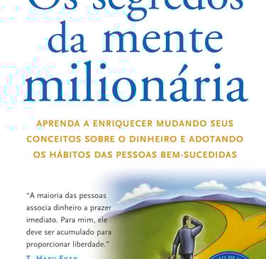 Capa do livro Os Segredos da Mente Milionária, de T. Harv Eker.