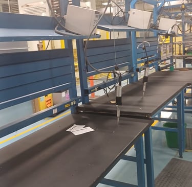 Mesa industrial para trabajar en fabricas.