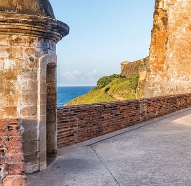 Exploring the fortress of San Cristobal in San Juan