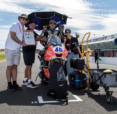 Japanese Superbike Rider in Australia